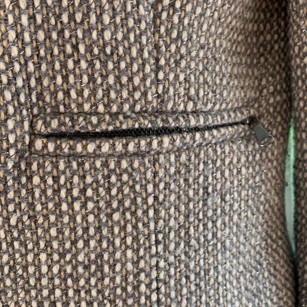 TALBOTS size 10 wool grey blazer